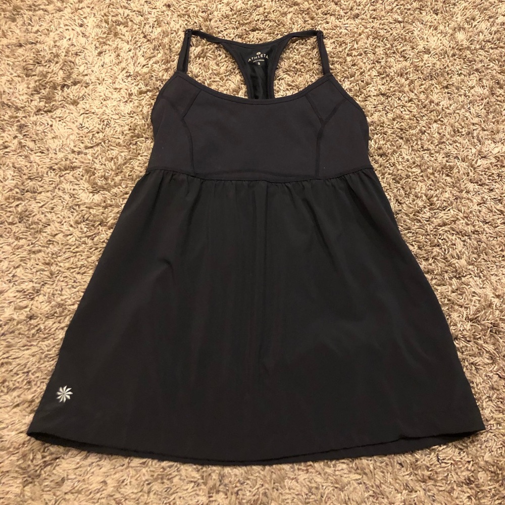 Athleta Black Tank with built in bra